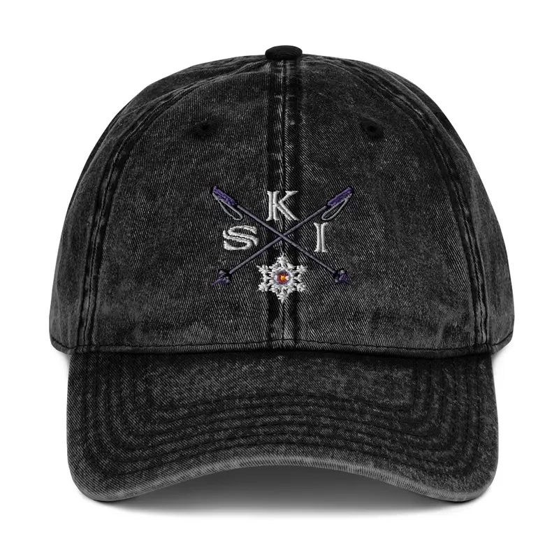 Colorado - SKI Poles - Cap - Grape