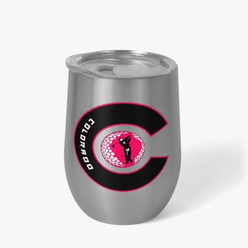 Colorado " C " Golfer - Neon Red