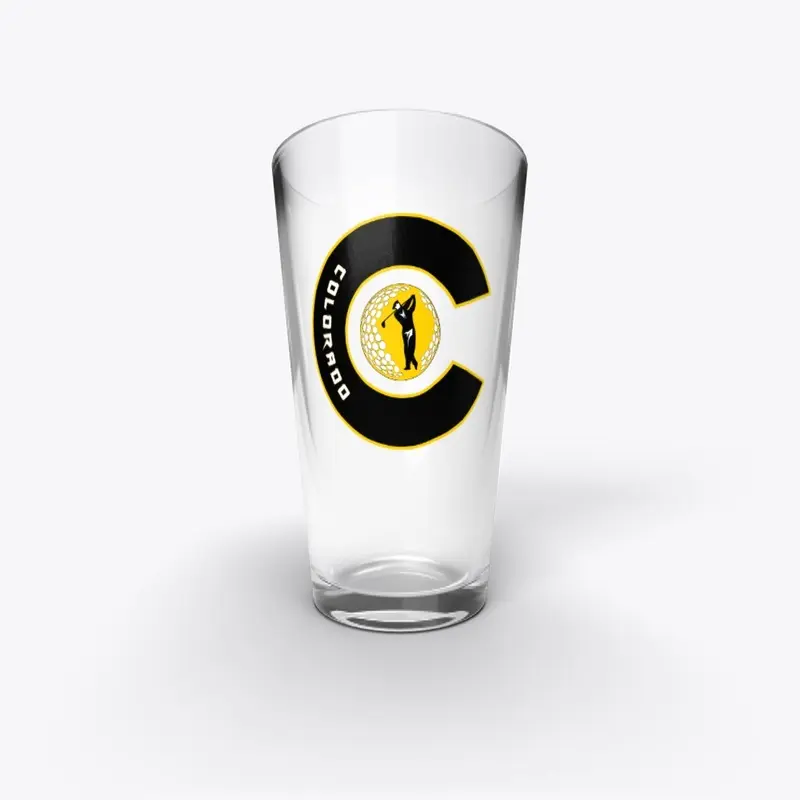 Colorado " C " Golfer - Neon Gold